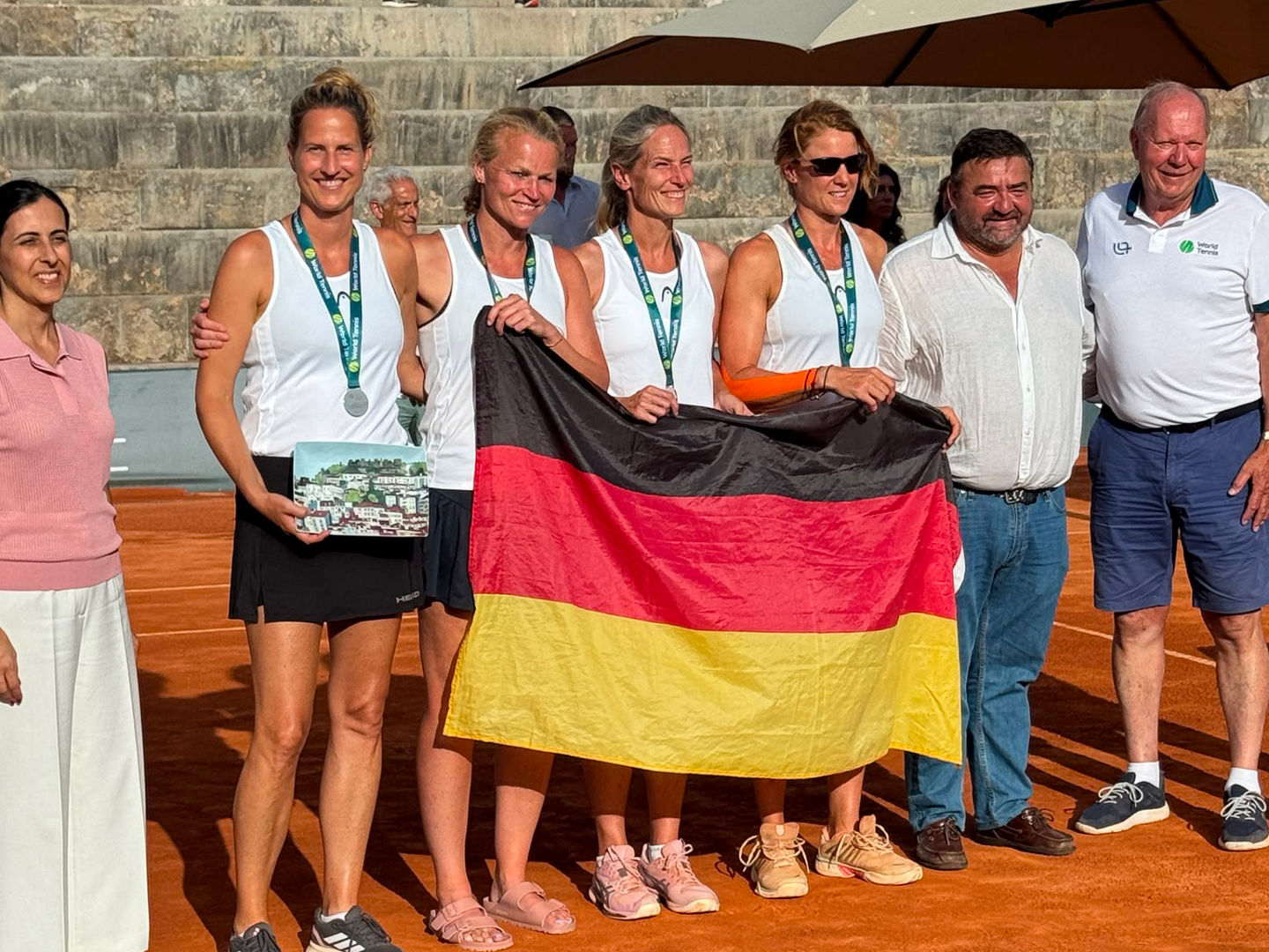 Bei den Masters World Team Championships 2026 machten die deutschen Damen 45 den zweiten Platz