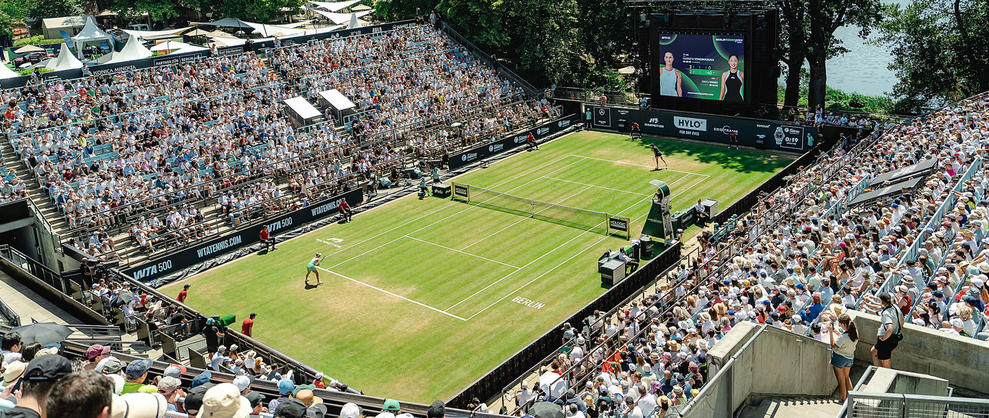 Berlin Tennis Open Stadion 2025 bei gutem Wetter