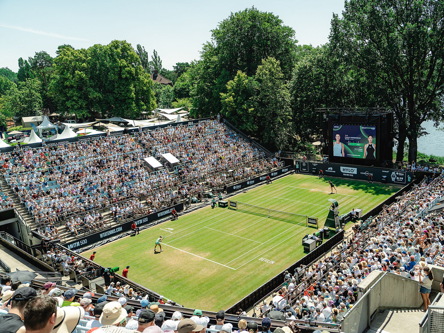 Berlin Tennis Open Stadion 2025 bei gutem Wetter