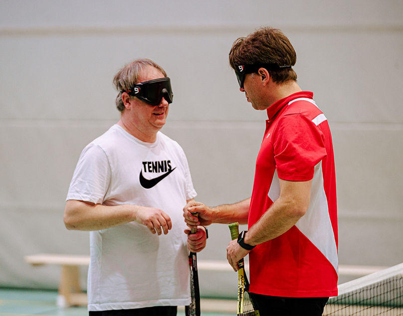 2 Blindentennisspieler
