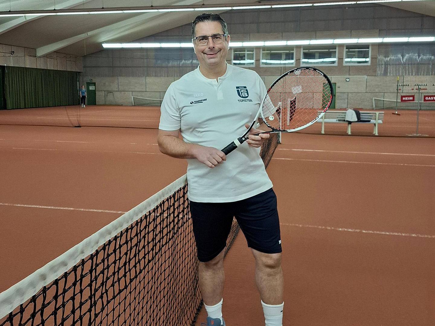 Torsten Schäfer, Jugendwart TC Wesel-Büderich 1970 e.V. auf dem Tennisplatz
