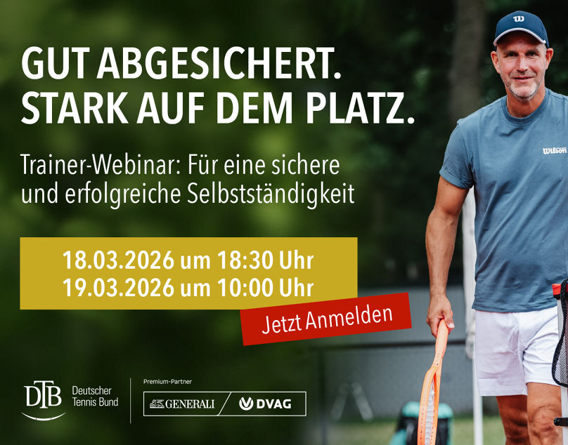 Tennis Trainer Webinar Promotion with Event Dates