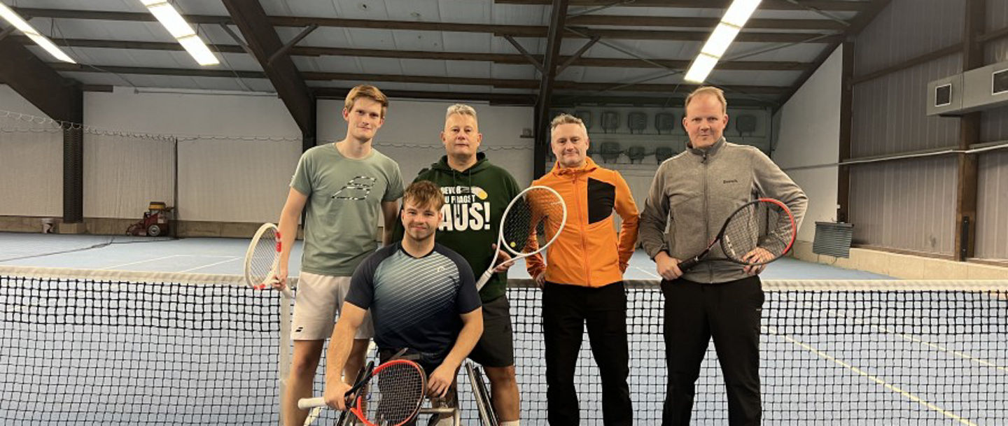 Rollstuhltennisspieler Christoph Wilke startete im Doppel