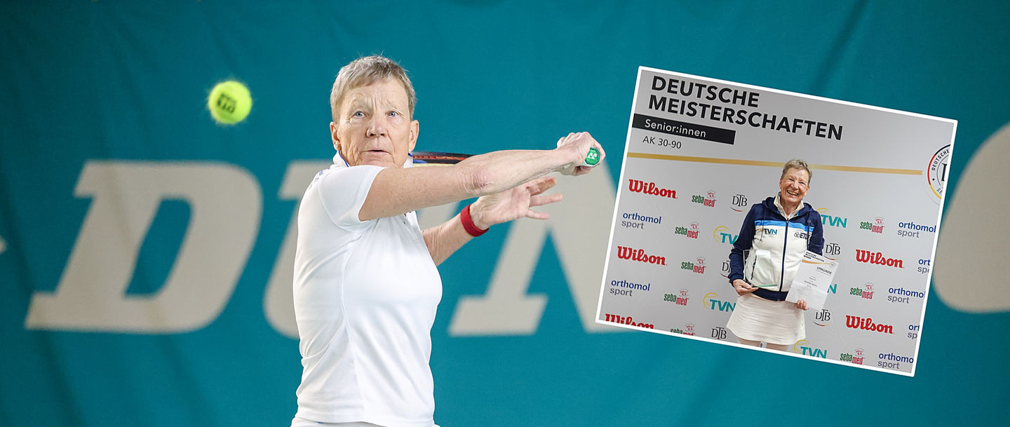 Deutsche Meisterin der Damen 75: Reinhilde Adams (ETUF Essen)