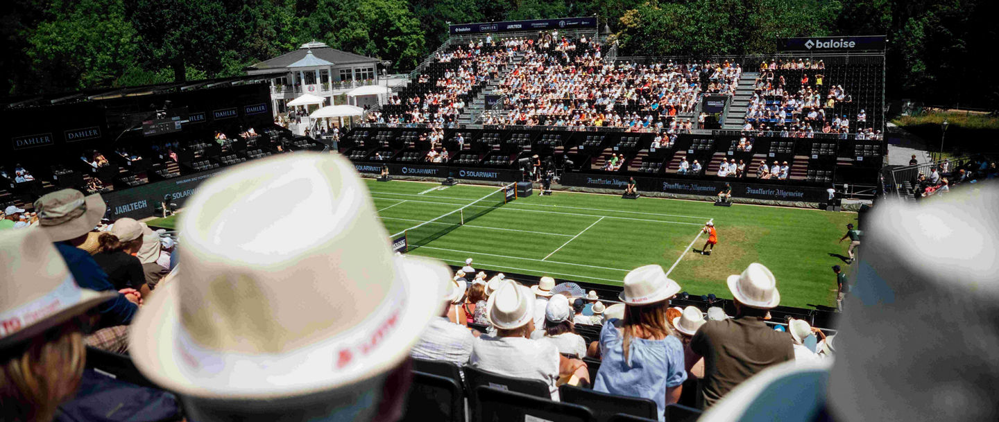 Der idyllische Centre Court bei den Bad Homburg Open
