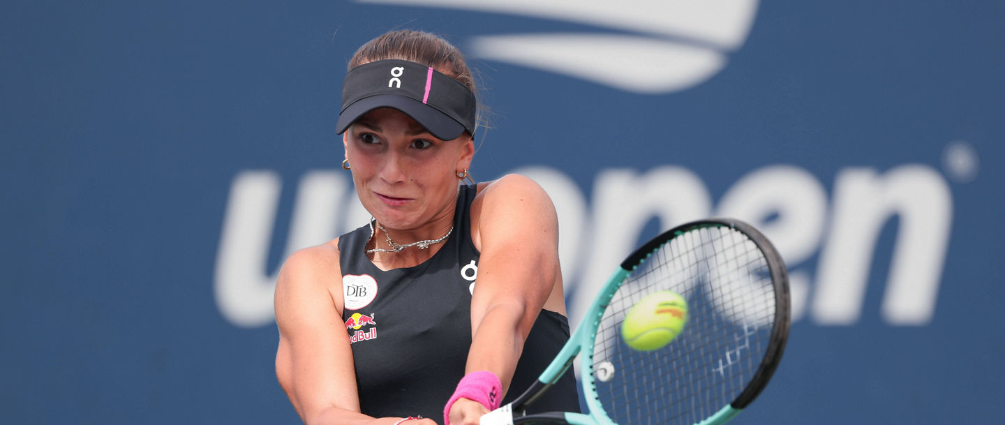 Julia Stusek beim Spiel bei den US-Open