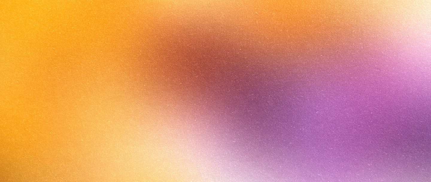 Orange violet white grainy background, abstract blurred color gradient noise texture banner poster backdrop, copy space