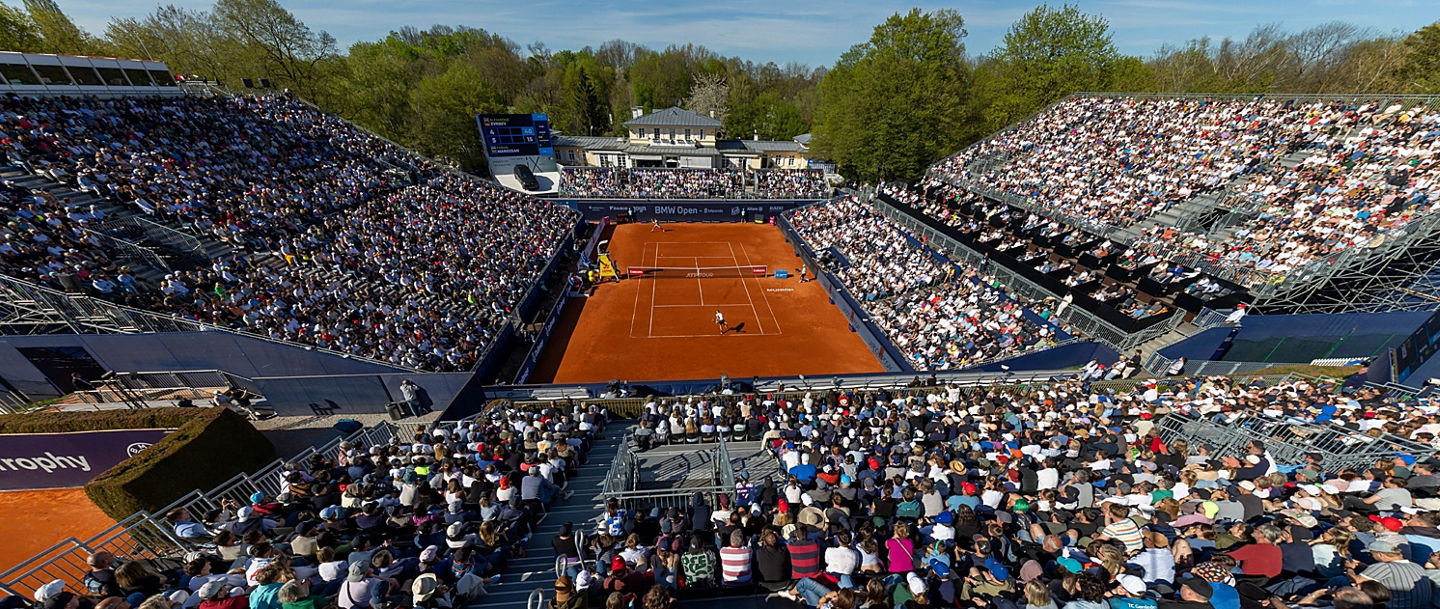 Volles Haus: Der Center-Court bei den BMW Open by Bitpanda