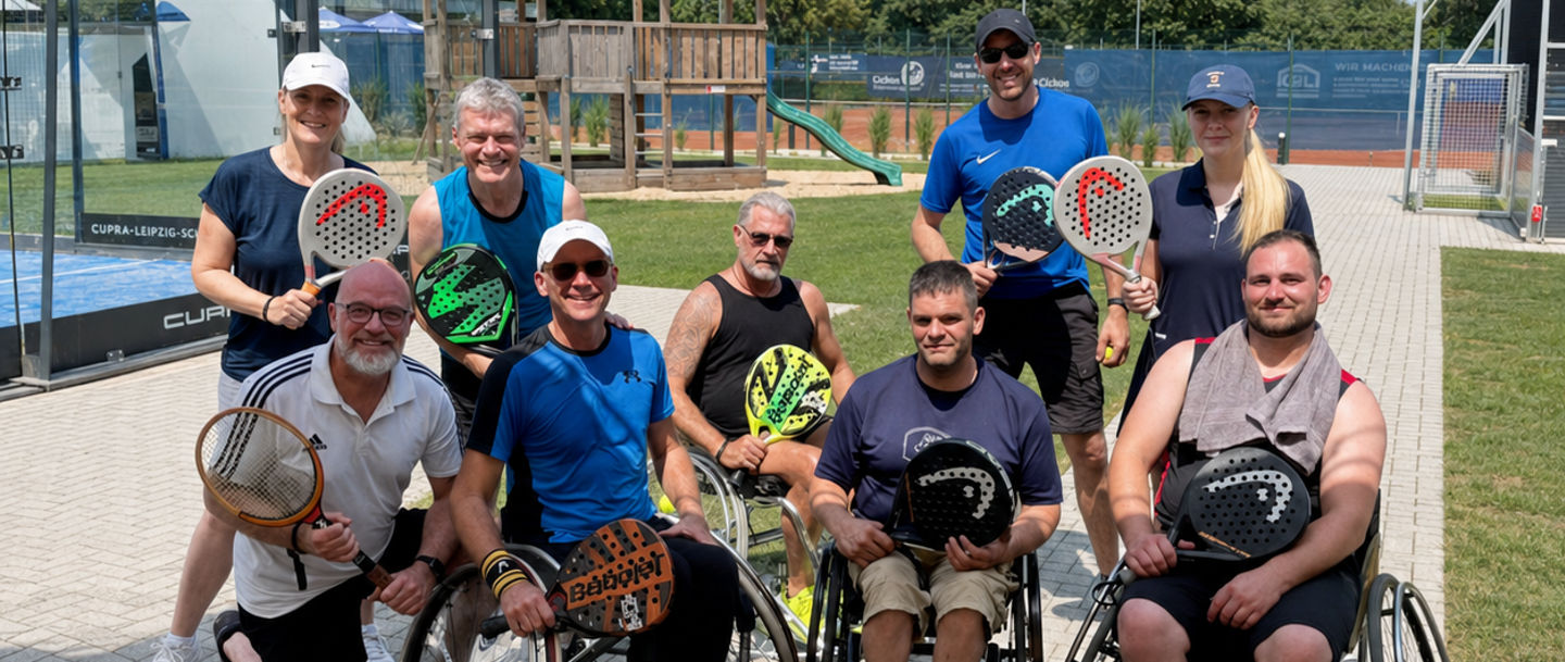 Rollstuhl-Padel-Schnuppercamp des Tennis Club Schiefbahn 