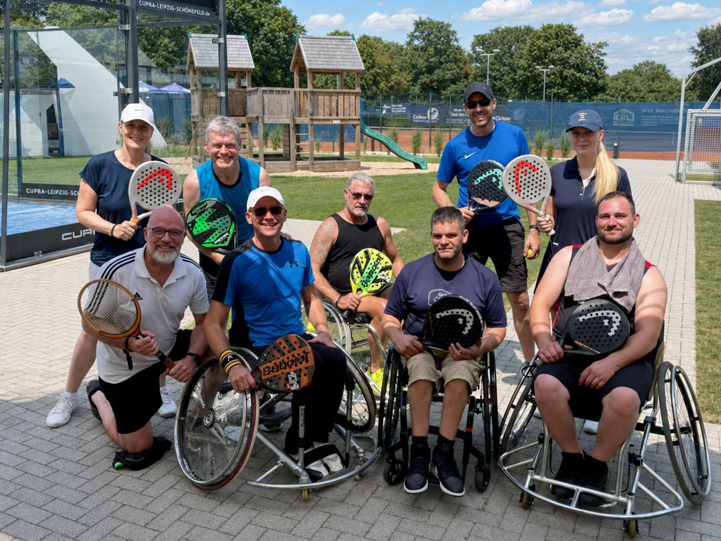  Rollstuhl-Padel-Schnuppercamp des Tennis Club Schiefbahn 