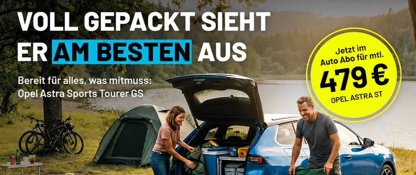 Opel Astra Sports Tourer GS – nur 479 € monatlich