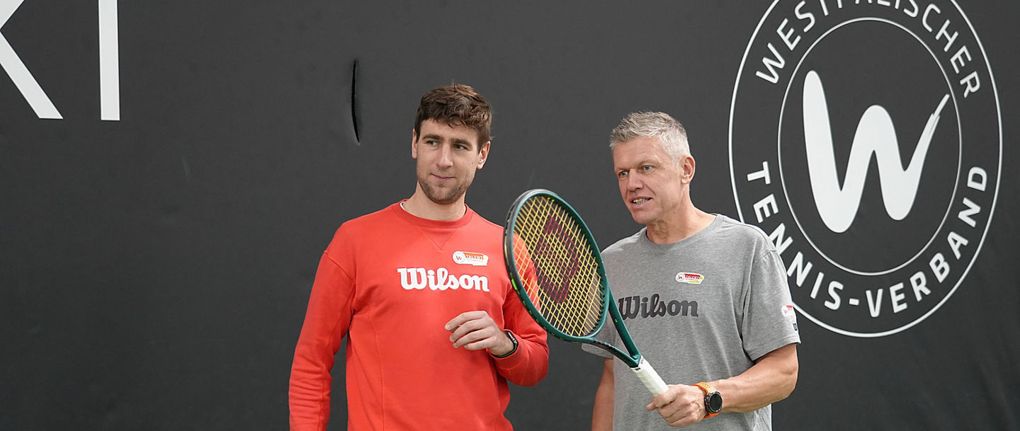 Niclas Barg und Michael Schmidtmann blicken in die Zukunft der WTV-Talentschmiede.