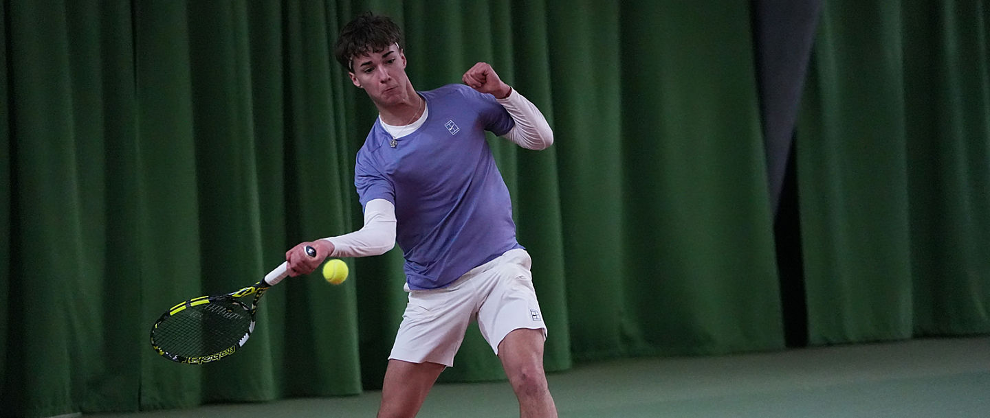 Georg Kmet in der Finalrunde der Qualifikation beim ITF Ickern.