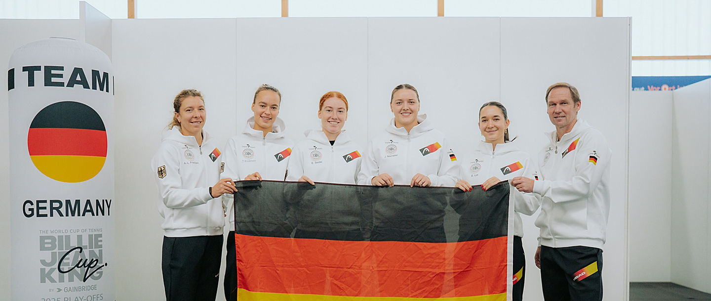 Team Deutschland bei den Billie Jean King Cup-Play-offs in Ismaning