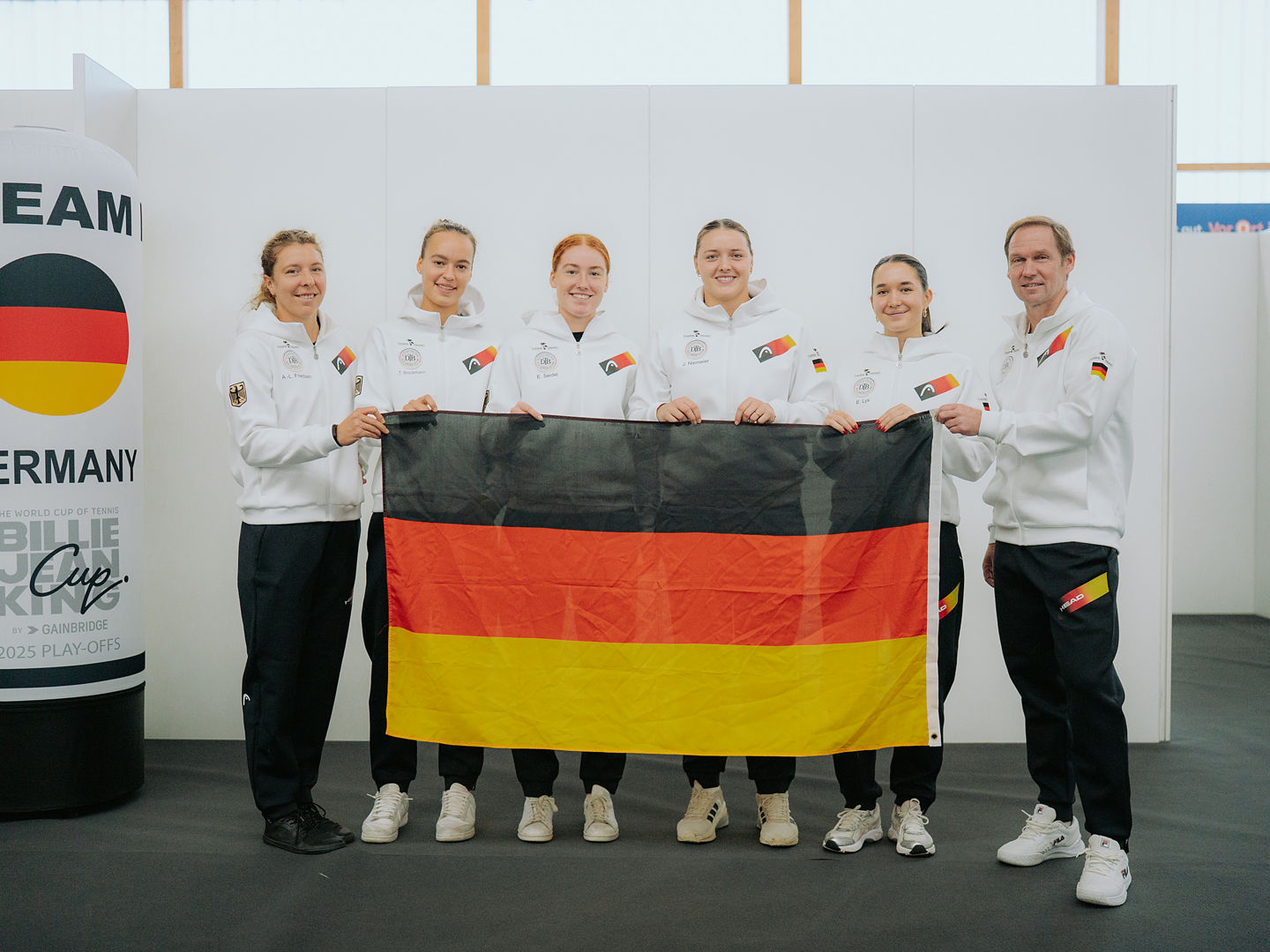 Team Deutschland bei den Billie Jean King Cup-Play-offs in Ismaning