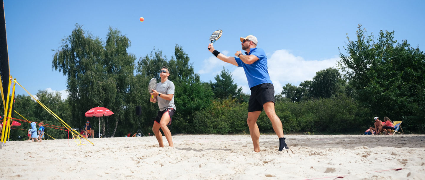 beach tennis spieler