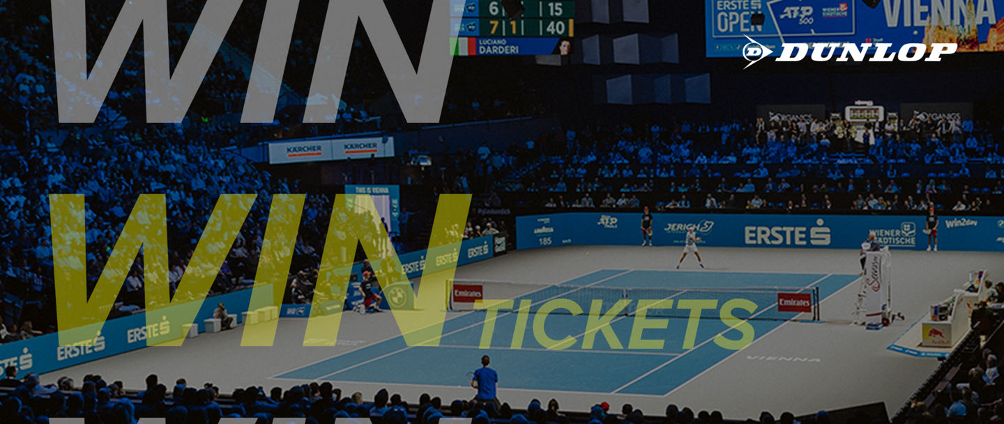 Gewinne mit unserem Partner Dunlop Tickets für die ATP 500 Erste Bank Open in Wien!