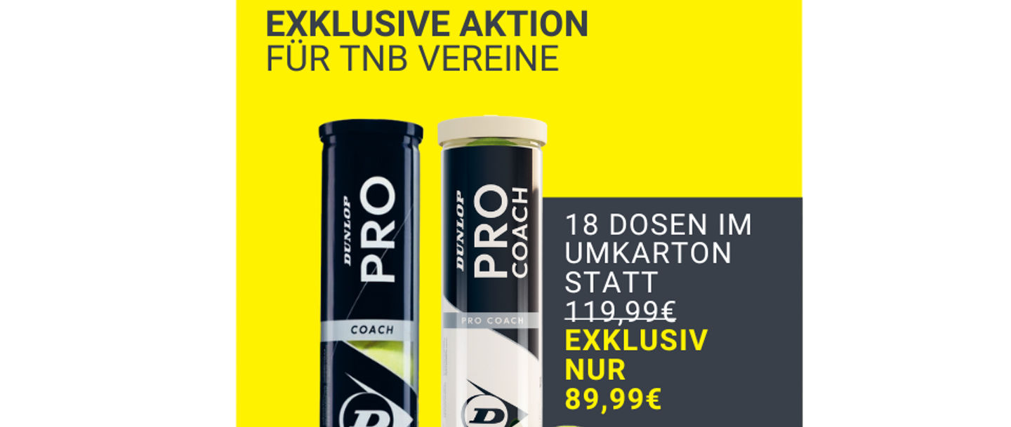 Exklusive Aktion für TNB Vereine