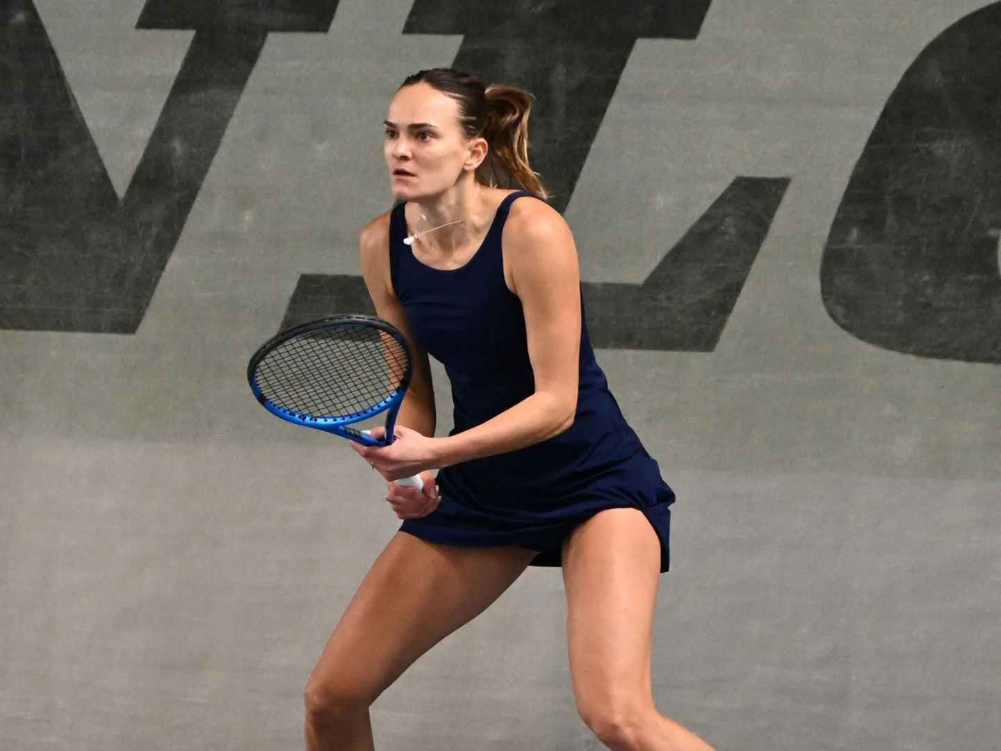 Tennisspielerin Iva Primorac Pavicic beim Baden Women's Cup im Landesleistungszentrum Leimen beim Spiel auf dem Platz
