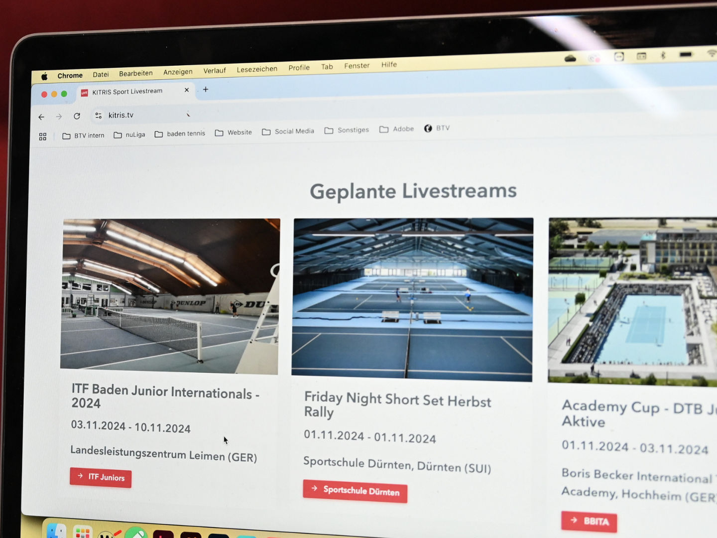 Laptop mit Kitris TV