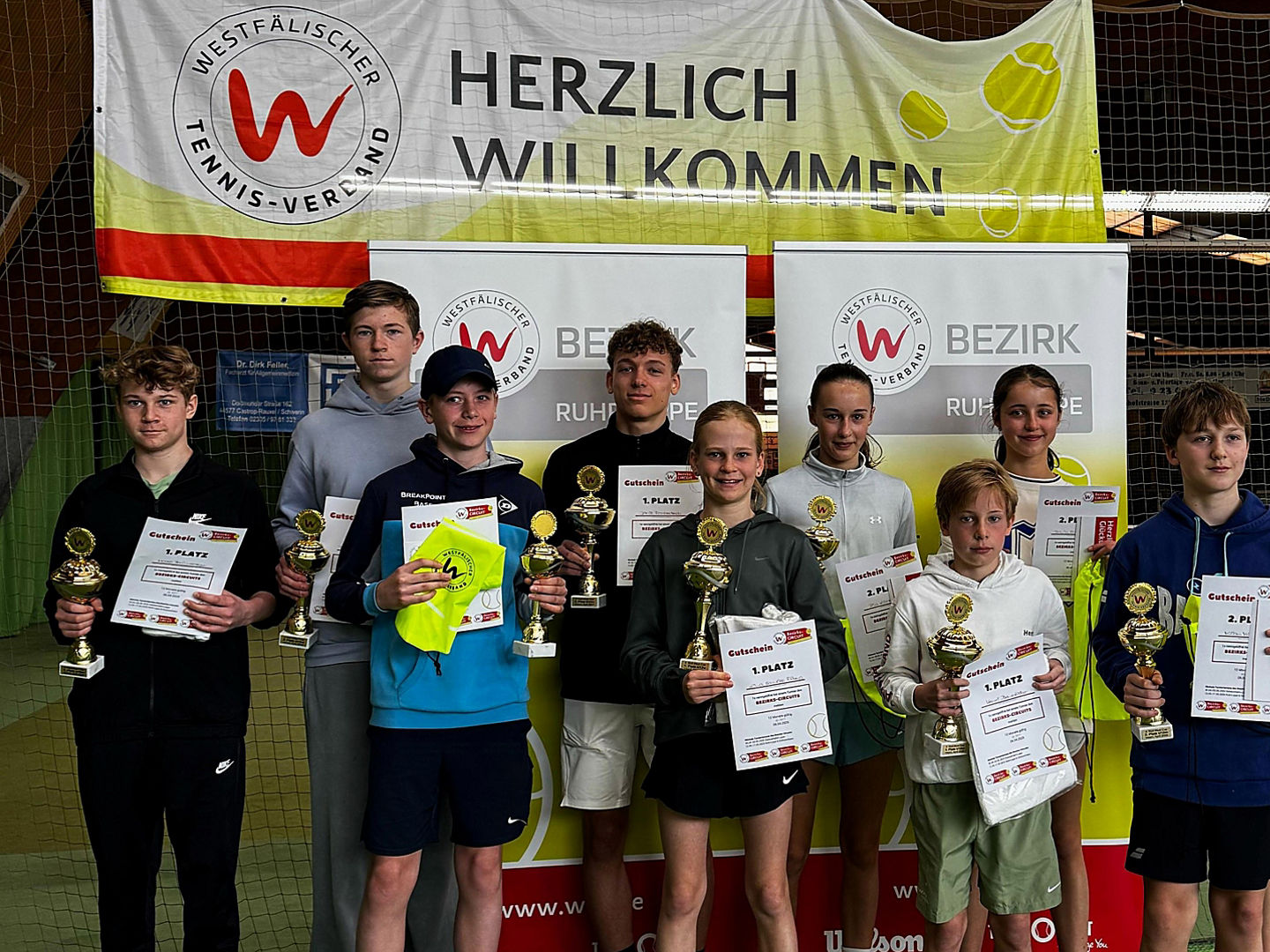 Siegerinnen und Sieger des Süd-West-Cups in Ickern