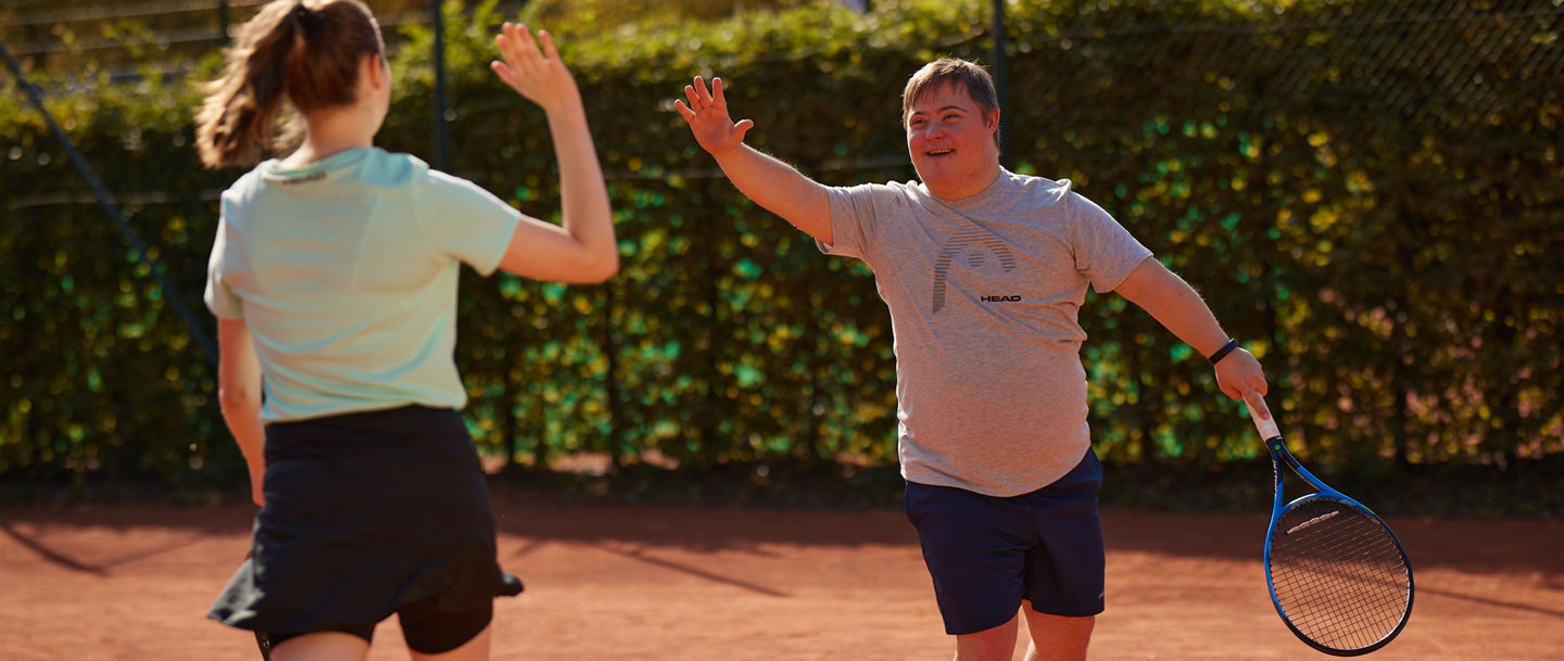 Jubel auf dem Tennisplatz