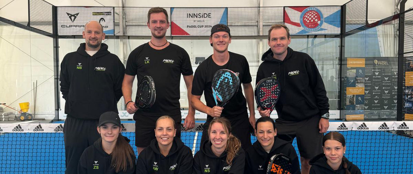 Die Saarländische Padel-Auswahl zu Gast in Luxemburg