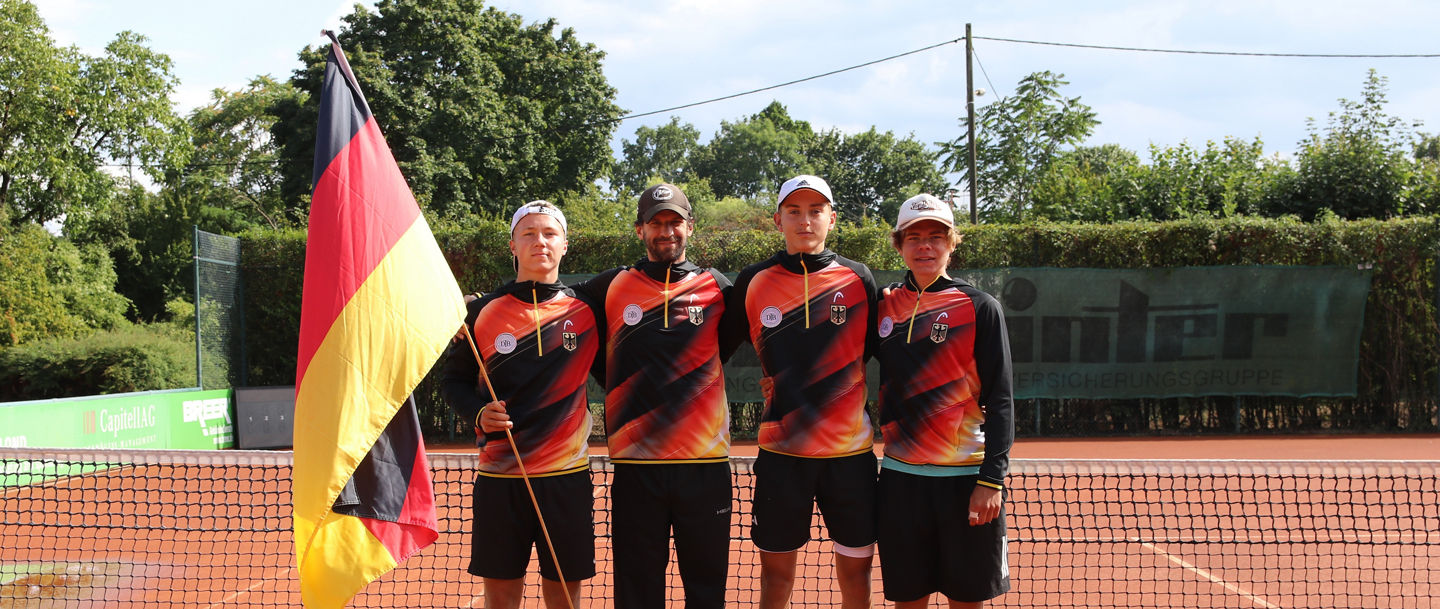 Max Schönhaus, Philipp Petzschner, Justin Engel, Diego Dedura-Palomero Deutsche U16 Nationalmannschaft