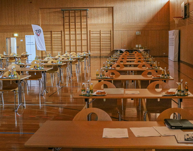 Blick in die Halle der BTV-Mitgliederversammlung