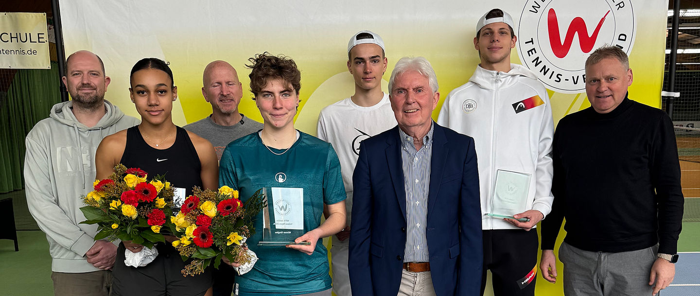 Siegerehrung der WTV Junior Indoor Open 2026