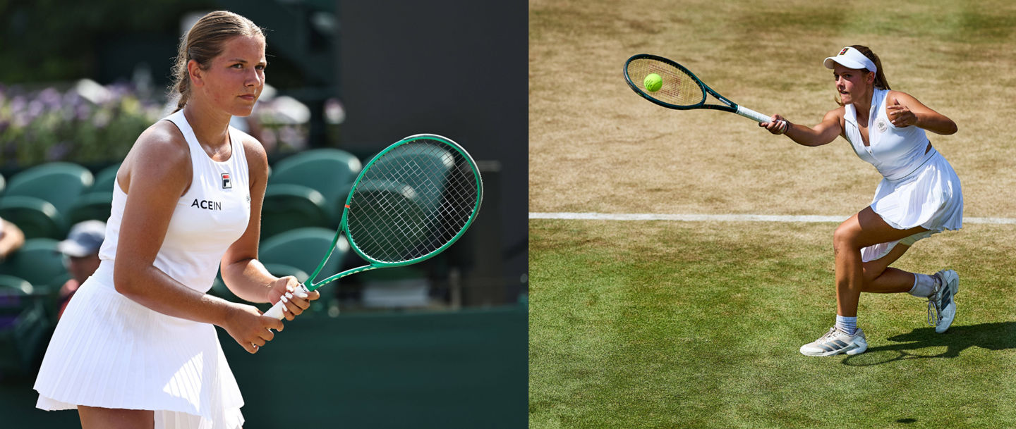 Ida Wobker (l.) und Emily Eigelsbach überzeugten bei den Wimbledon Juniors 2026 mit starken Auftritten auf dem Rasen von London.