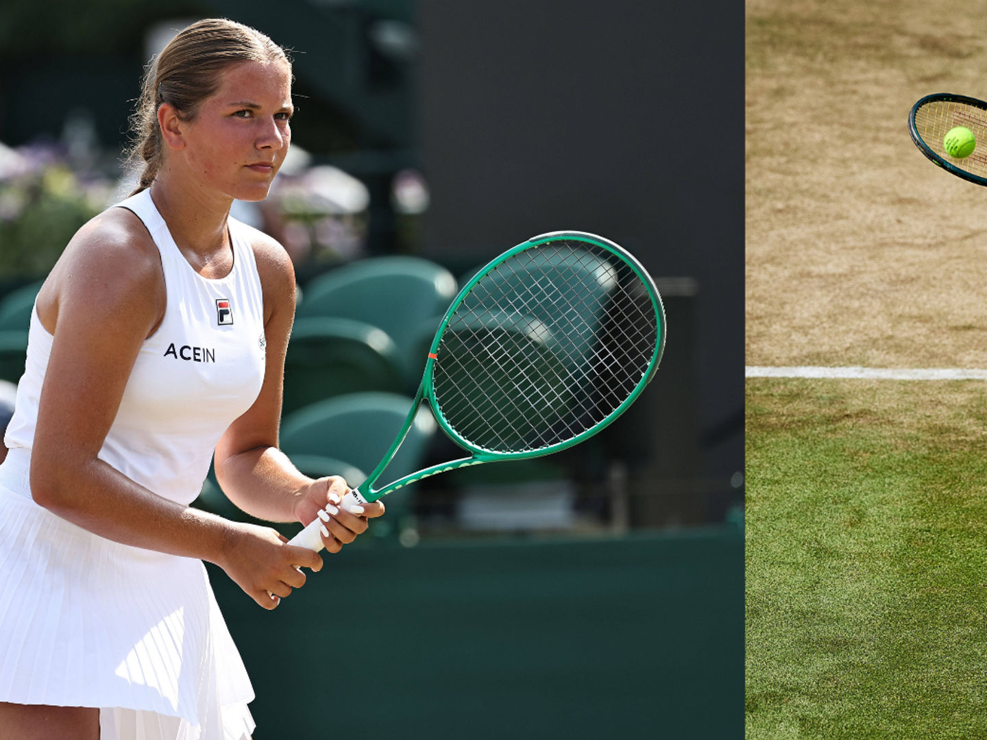 Ida Wobker (l.) und Emily Eigelsbach überzeugten bei den Wimbledon Juniors 2026 mit starken Auftritten auf dem Rasen von London.