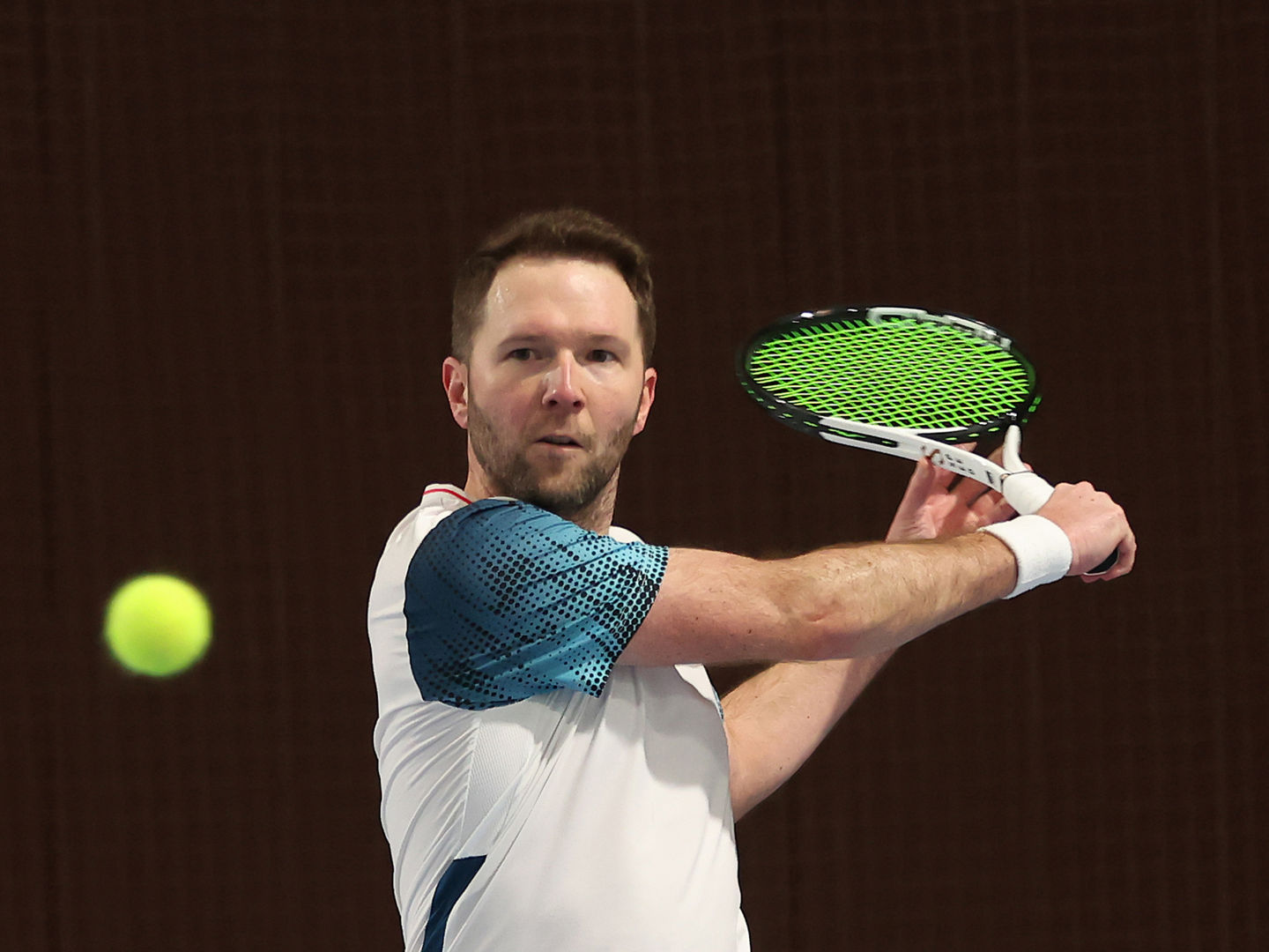 Der ungesetzte Christoph Münster holte sich ein wenig überraschend den H40-Landesmeistertitel 