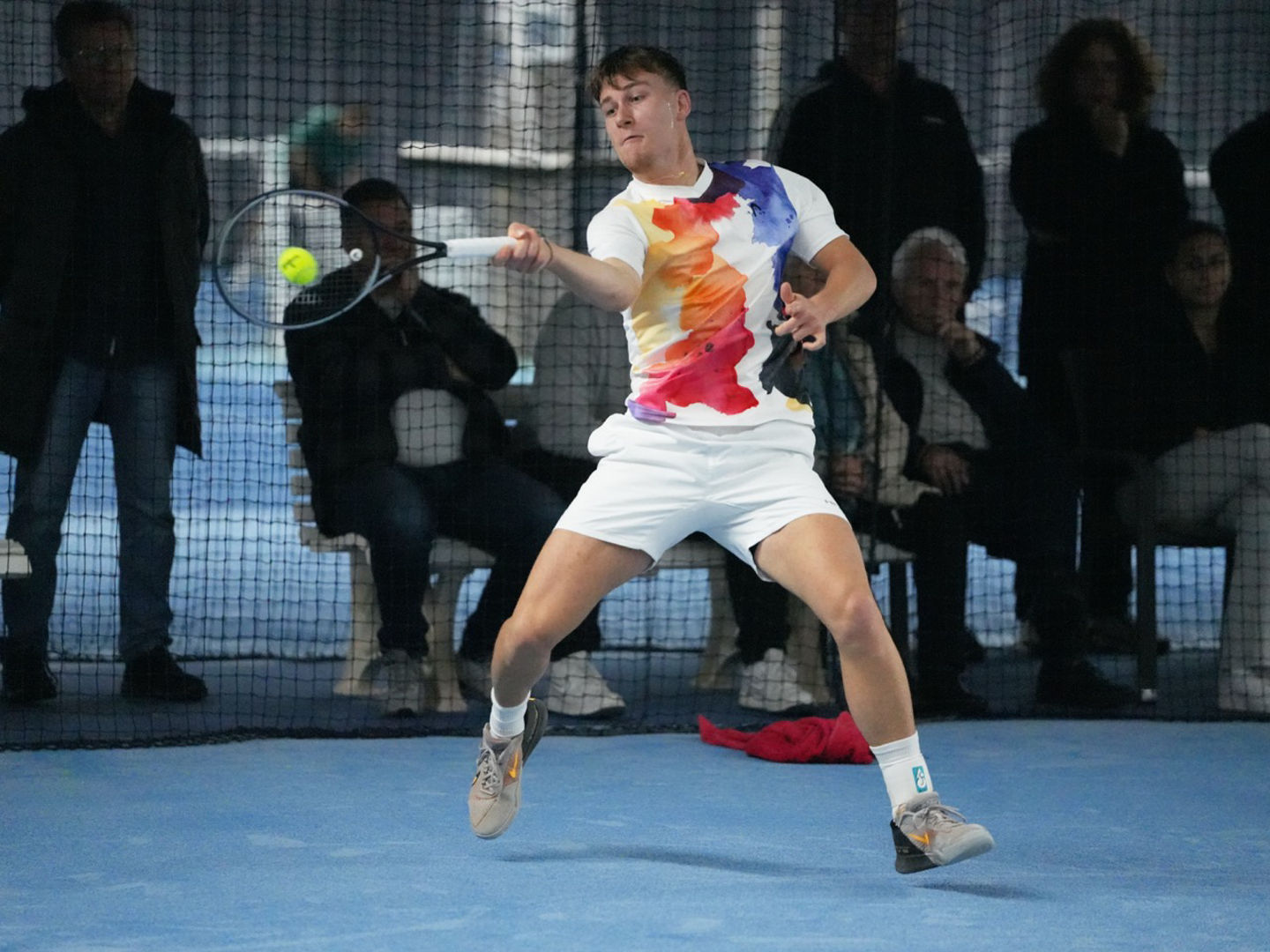 Der Titelverteidiger Luca Sobbe in Aktion