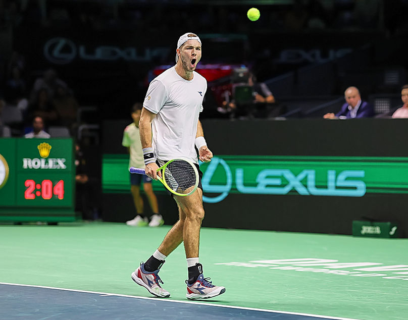 Jan-Lennard Struff im Davis Cup.