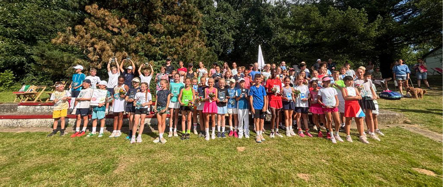 Group of children outdoors at summer event