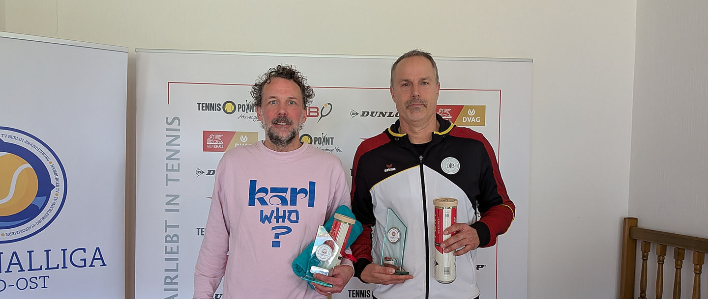 Gerhard Fahlke (r.) holte den Titel bei den Herren 50