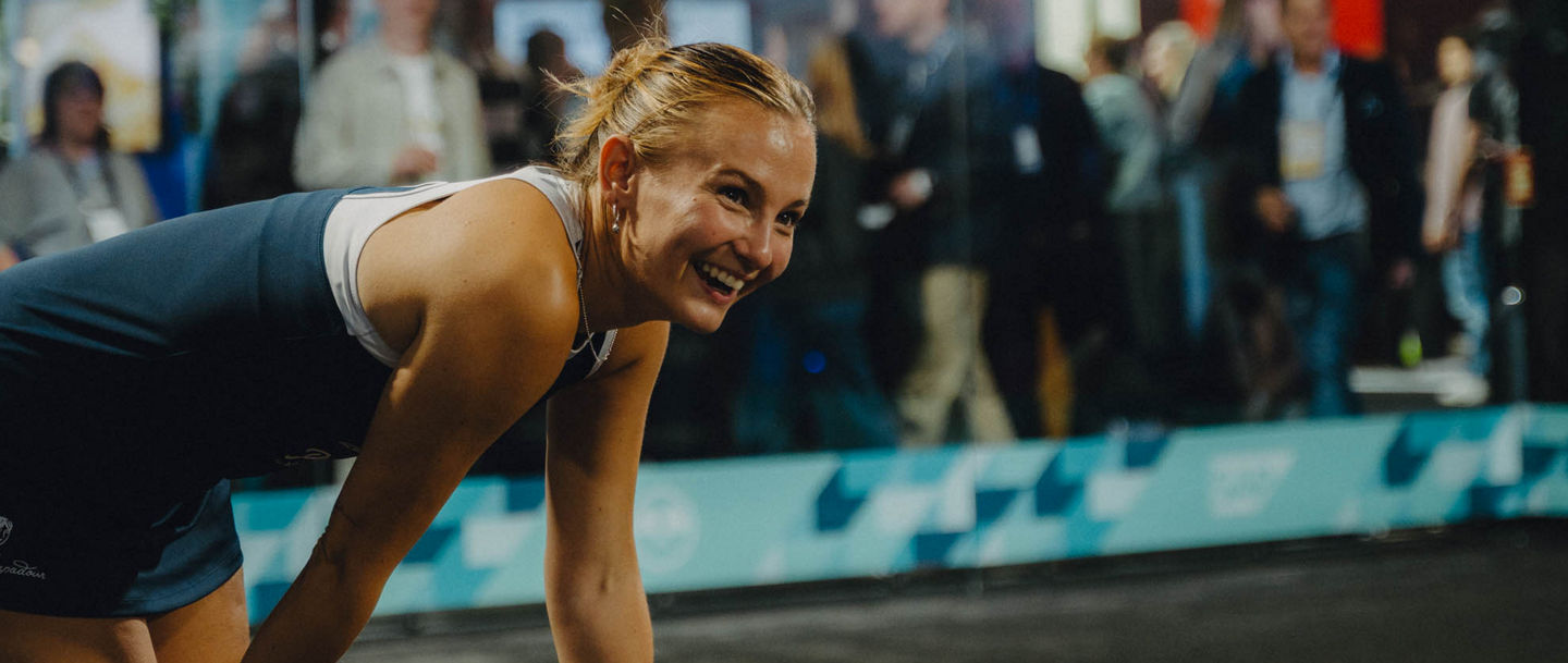 Vici Kurz, die deutsche Nummer eins im Padel