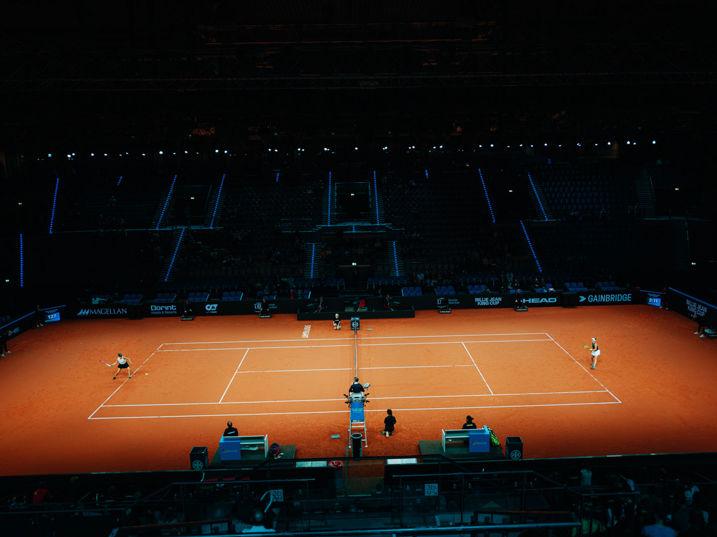 Billie Jean King Cup 2023 in Stuttgart mit dem DTB. (Deutscher Tennis Bund)14.04.2023Abdruck+jede Verwendung ohne Zustimmung vom DTB oder Philipp Reinhard ist untersagt.