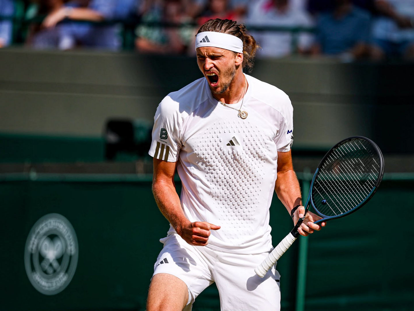 Zverev in Wimbledon.