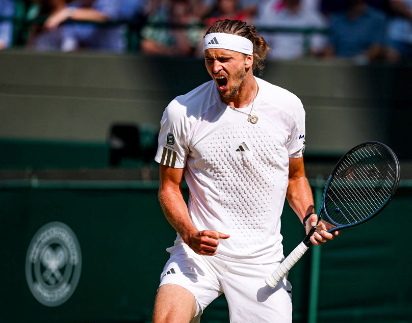 Zverev in Wimbledon.