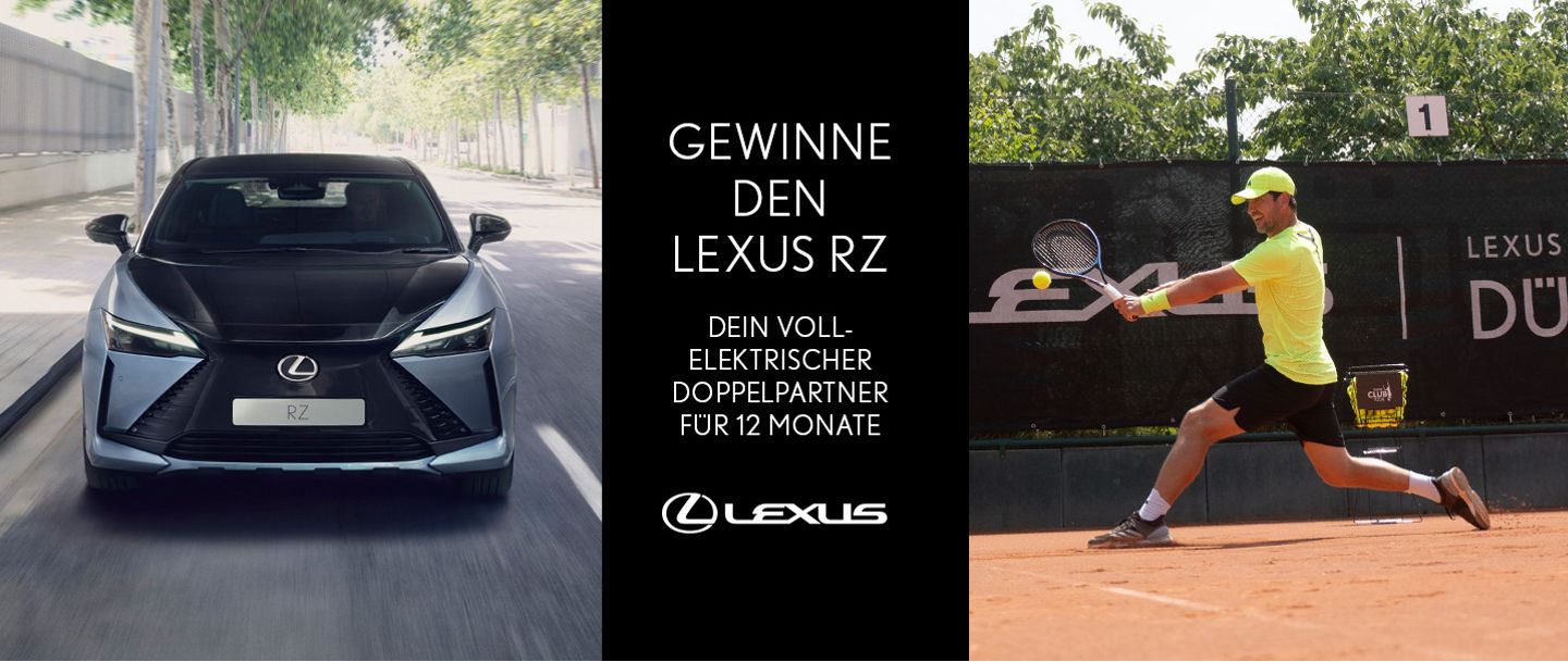 Gewinne den Lexus RZ für 12 Monate! 