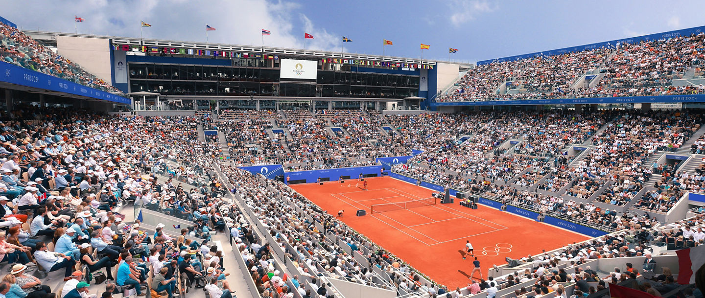 Stadion Roland Garros bei Olympia 2024