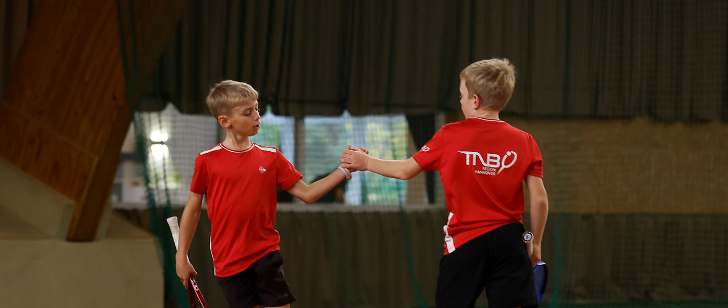 Koch/Zimmermann (U11-Sieger 2024) jetzt wieder vereint in U12 – erneut top gesetzt.