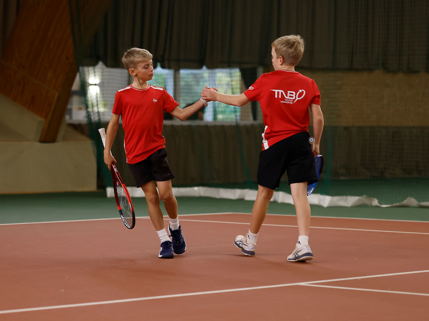 Koch/Zimmermann (U11-Sieger 2024) jetzt wieder vereint in U12 – erneut top gesetzt.