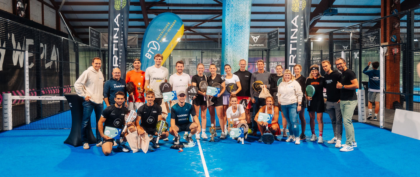 Hochkarätiges Padel beim Tourstopp der CERTINA German Padel Tour in Fürth  