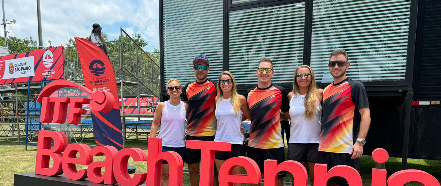 Die deutsche Beach Tennis Nationalmannschaft bei der WM 2023