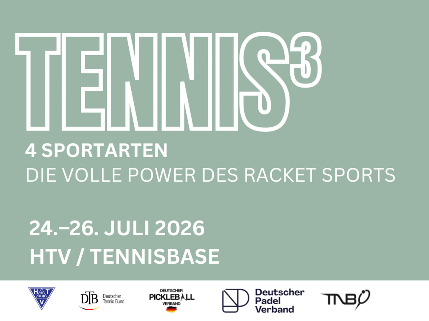 Tennis³ steht vor der Tür