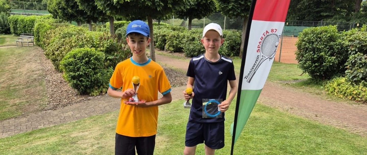 Die Platzierten Junioren U 12  - Stefan Prodan , Hannes Vredenborg