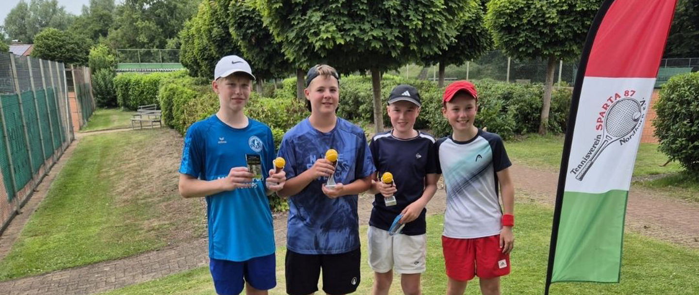 Die Platzierten Junioren U 14 -Bjarne Ewert, Levin Meyering, Mathis Prenger